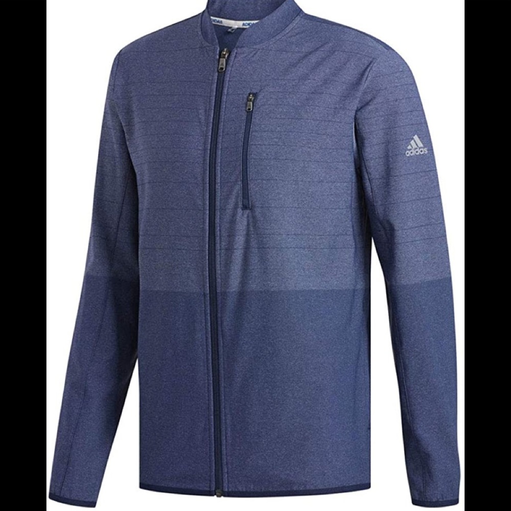 Mens large Adidas CLIMACOOL FUTURE CRAFT LAYER GOLF JACKET full zip, 3 pockets